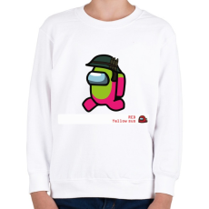 PRINTFASHION Among us - R.Y. sus  - Gyerek pulóver - Fehér