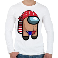 PRINTFASHION Among us: Ricardo - Férfi hosszú ujjú póló - Fehér férfi póló