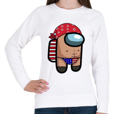 PRINTFASHION Among us: Ricardo - Női pulóver - Fehér női pulóver, kardigán