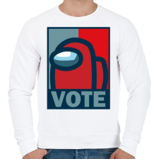 PRINTFASHION Among us - Szavazás - Férfi pulóver - Fehér férfi pulóver, kardigán