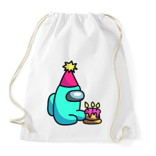 PRINTFASHION among us születésnap - Sportzsák, Tornazsák - Fehér tornazsák