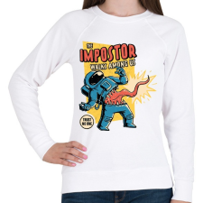 PRINTFASHION Among us The Impostor among us - Női pulóver - Fehér női pulóver, kardigán