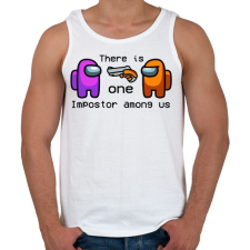 PRINTFASHION Among us - there is one impostor - Férfi atléta - Fehér atléta, trikó