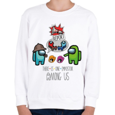 PRINTFASHION Among us - there is ONE impostor - Gyerek pulóver - Fehér gyerek pulóver, kardigán