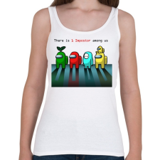 PRINTFASHION Among us There is one impostor - Női atléta - Fehér női trikó