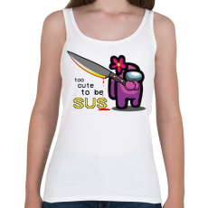 PRINTFASHION Among us - too CUTE to be SUS - Női atléta - Fehér