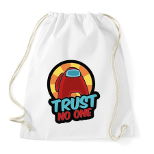 PRINTFASHION Among us trust no one - Sportzsák, Tornazsák - Fehér tornazsák