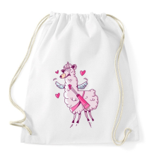 PRINTFASHION Ámor Láma szerelem - Sportzsák, Tornazsák - Fehér tornazsák