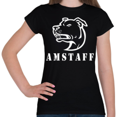PRINTFASHION Amstaff 04 - Női póló - Fekete
