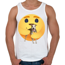 PRINTFASHION Amstaff - Férfi atléta - Fehér atléta, trikó