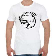 PRINTFASHION Amstaff - Férfi póló - Fehér férfi póló