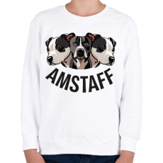 PRINTFASHION amstaff - Gyerek pulóver - Fehér