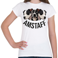 PRINTFASHION amstaff - Női póló - Fehér női póló
