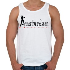 PRINTFASHION amsterdam-black-red - Férfi atléta - Fehér