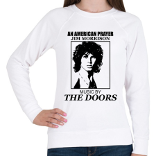 PRINTFASHION AN AMERICAN PRAYER-DRAW - Női pulóver - Fehér női pulóver, kardigán