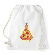 PRINTFASHION Ananászos pizza karácsonyfa - Sportzsák, Tornazsák - Fehér tornazsák