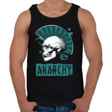 PRINTFASHION anarchy blue - Férfi atléta - Fekete