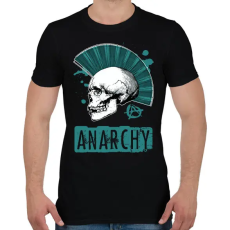 PRINTFASHION anarchy blue - Férfi póló - Fekete