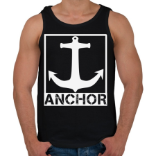 PRINTFASHION Anchor - Férfi atléta - Fekete atléta, trikó