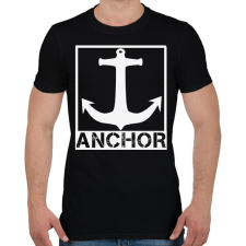 PRINTFASHION Anchor - Férfi póló - Fekete férfi póló