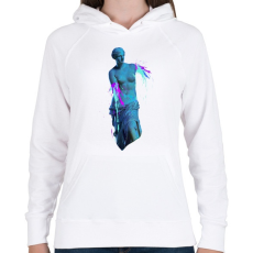 PRINTFASHION Ancient accident - Női kapucnis pulóver - Fehér