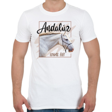 PRINTFASHION Andalúz - Férfi póló - Fehér férfi póló