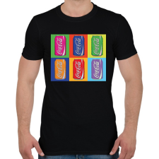 PRINTFASHION Andy Warhol - Coca cola - Férfi póló - Fekete férfi póló