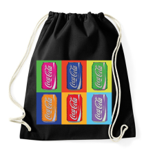 PRINTFASHION Andy Warhol - Coca cola - Sportzsák, Tornazsák - Fekete tornazsák