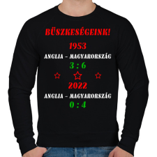 PRINTFASHION Anglia - Magyarország színes - Férfi pulóver - Fekete férfi pulóver, kardigán