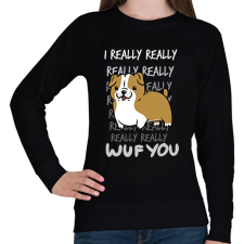 PRINTFASHION Angol bulldog - Női pulóver - Fekete női pulóver, kardigán