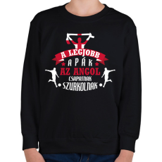 PRINTFASHION Angol csapat - Gyerek pulóver - Fekete