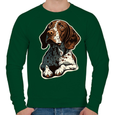 PRINTFASHION Angol vizsla pointer - Férfi pulóver - Sötétzöld férfi pulóver, kardigán
