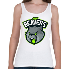 PRINTFASHION Angry Beavers - Női atléta - Fehér női trikó