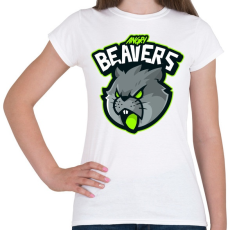 PRINTFASHION Angry Beavers - Női póló - Fehér
