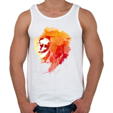 PRINTFASHION Angry lion - Férfi atléta - Fehér