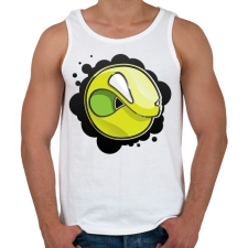 PRINTFASHION Angryball - Férfi atléta - Fehér atléta, trikó