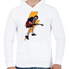 PRINTFASHION Angus  - Férfi kapucnis pulóver - Fehér