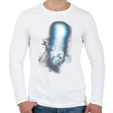 PRINTFASHION Angyal - Férfi hosszú ujjú póló - Fehér férfi póló