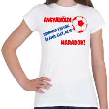 PRINTFASHION Angyalföldi drukker - Női póló - Fehér női póló