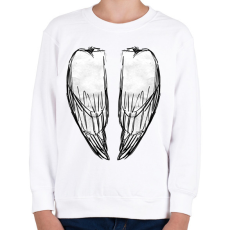 PRINTFASHION Angyalszárny (zárt) - Gyerek pulóver - Fehér