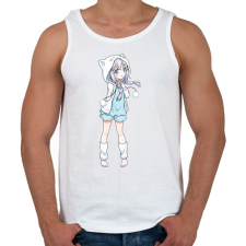 PRINTFASHION anime - Férfi atléta - Fehér atléta, trikó