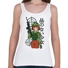 PRINTFASHION Anime katona - Női atléta - Fehér