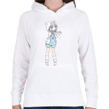 PRINTFASHION anime - Női kapucnis pulóver - Fehér női pulóver, kardigán