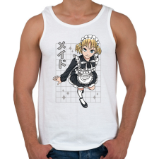 PRINTFASHION Animés csaj - Férfi atléta - Fehér atléta, trikó