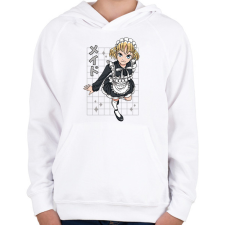 PRINTFASHION Animés csaj - Gyerek kapucnis pulóver - Fehér gyerek pulóver, kardigán