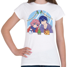 PRINTFASHION Animés karácsony - Női póló - Fehér női póló