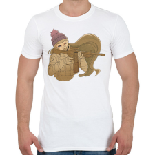 PRINTFASHION Animés katona - Férfi póló - Fehér férfi póló