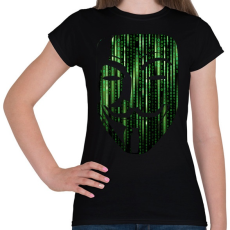 PRINTFASHION Anonymous bináris kód - Női póló - Fekete