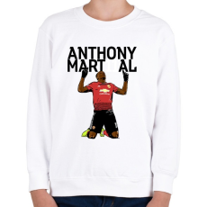 PRINTFASHION Anthony Martial - Gyerek pulóver - Fehér