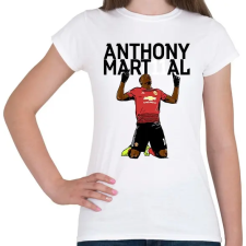 PRINTFASHION Anthony Martial - Női póló - Fehér női póló